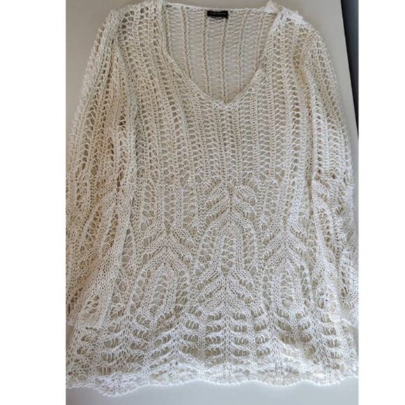 Gerry Webber White Crochet Knit Top - Picture 5 of 9